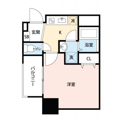 【🌷新生活応援キャンペーン🌷】【禁煙🚭/Wi-Fi無料🌐】マイナビSTAY本町グランデ　719の間取り図