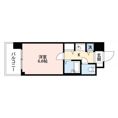 ⛄2月までの入居開始で表示賃料から1日1,000円OFF！⛄◆パシオン大阪難波２【桜川駅徒歩1分！JR難波駅徒歩8分！アクセス抜群♪  浴室乾燥機・洗浄便座あり！】の間取り図