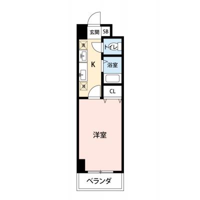 【🎉初期費用オフ｜お得なキャンペーン】【禁煙🚭/Wi-Fi無料🌐】マイナビSTAY梅田東　521の間取り図