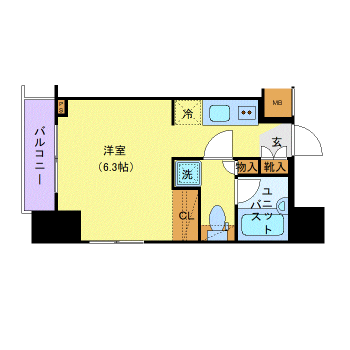 マンスリーリブマックス錦糸町WESTステージⅣ★『禁煙ルーム』【浴室乾燥付】≪スタンダードシリーズ≫の間取り図