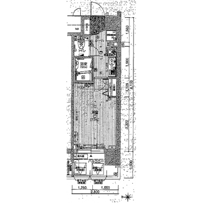 大阪メトロ堺筋線「扇町」徒歩3分！Wi-Fi＆光熱費無料！◆ラルステイ梅田イースト◆の間取り図