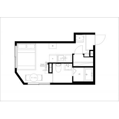 最寄り駅まで徒歩5分の好立地/池袋駅徒歩圏内/都心へのアクセスも抜群！/ Bel Avenir 301の間取り図