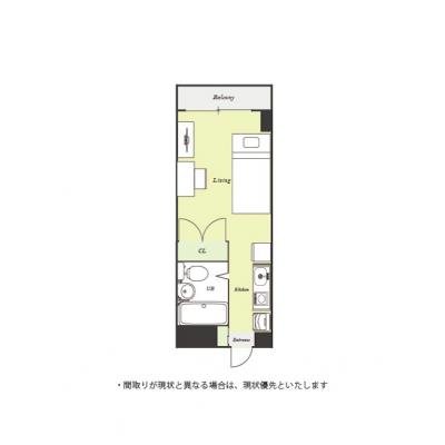 ユニオンマンスリー八王子１１　105　1R・シングル☆【禁煙ルーム】セキュリティ面も安心のモニター付きインターホン完備♪駅前には複数の商業施設もありお買い物も◎東京・立川・新宿方面へのアクセスも良好の間取り図