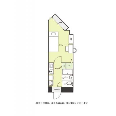 ユニオンマンスリー永山５　213　1K・シングル☆【禁煙ルーム】嬉しいバストイレ別のお部屋＆たっぷり収納付き♪2路線利用可/新宿方面にも乗り換えなしでアクセス可能。の間取り図