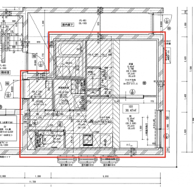HW.HILLS綾瀬（1DK）　2025月5月竣工の新築物件　ペット相談可の間取り図