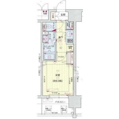 【ネット無料💻】✨プレサンスマンスリークラブ梅田東ディアロ✨【中崎町駅徒歩3分の好立地🚎】の間取り図