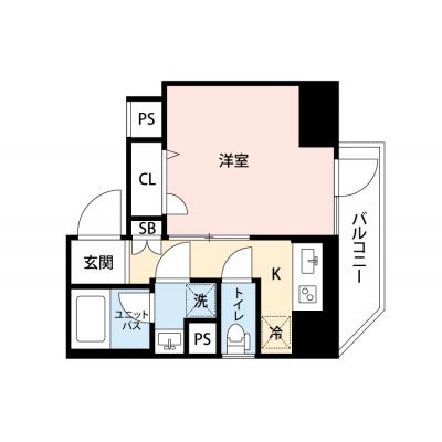 【🎉初期費用オフ｜お得なキャンペーン】【禁煙🚭/Wi-Fi無料🌐】マイナビSTAYロイヤルグランデ西蒲田　903の間取り図