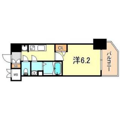 トラスト三宮28【三宮駅まで徒歩圏内　設備充実の築浅物件】の間取り図