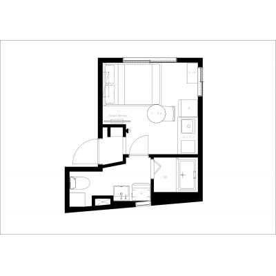 白基調のすっきりしたお部屋/都心へのアクセスも良く、周辺環境も充実！/リアライズ西小山 102の間取り図