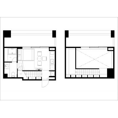 人気の港区エリア/お台場へのアクセス良好/海まで徒歩圏内/ザ・ケンジントン・レジデンス芝浦 912の間取り図