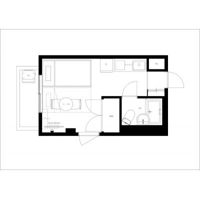 雑司ヶ谷駅から徒歩8分/家具・家電完備/清潔感あるお部屋/トリム面影橋 305の間取り図