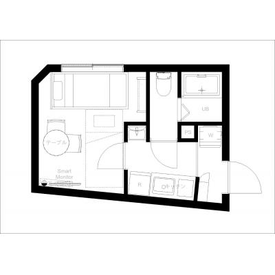 2025年築/最寄り駅から徒歩7分！/明るいお部屋/家具家電完備/セキュリティ万全/リバティ 501の間取り図