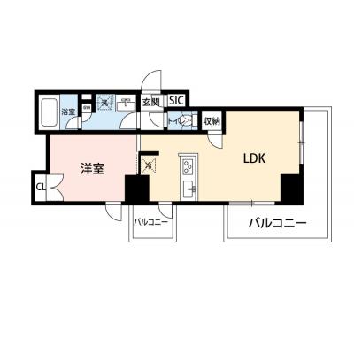 【🍧夏のクールダウン価格！🍧】【禁煙🚭/Wi-Fi無料🌐】マイナビSTAY ekism さいたま新都心　607の間取り図