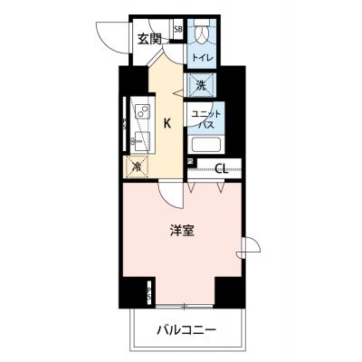 【🍧夏のクールダウン価格！🍧】【禁煙🚭】マイナビSTAYミライエ蒲田イースト　405の間取り図