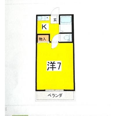 カーサヴェルデ　　熊本赤十字病院近く　　バス・トイレ別！の間取り図