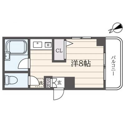 東都マンスリー　ユーコンメイト　【Wifi無料！バス・トイレ別！】の間取り図
