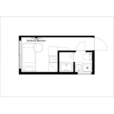 渋谷駅まで徒歩圏内/2023年築の綺麗なお部屋/HJ PLACE SHIBUYA 401の間取り図