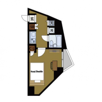 BraTTo牛込柳町駅前【女性向け🥰】防犯設備完備で禁煙タイプのお部屋👍の間取り図