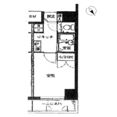 【🎍年末年始大感謝祭🎍】【禁煙🚭/Wi-Fi無料🌐】マイナビSTAYミライエ勝どきウォータシティ　201の間取り図