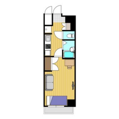 Bizroom/ステイシス川口405　【テルミ蕨店】オートロック・宅配ボックス付き！の間取り図