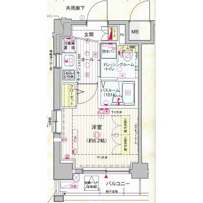 【大井町駅　徒歩５分】◇EP品川アーバンヒルズ◇③【分譲タイプ・NET無料・ペット可・ドラム式洗濯乾燥機・32型ＴＶ】の間取り図