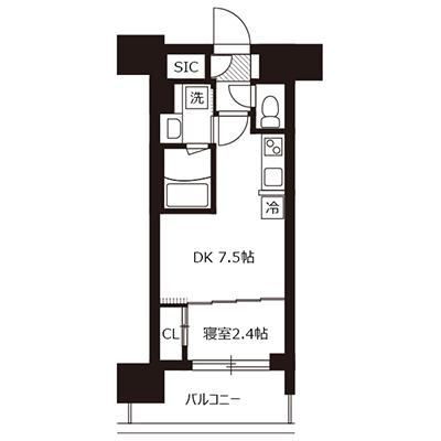 【2025年12月28日～ご入居可能】アットイン新大阪13-2  『公式サイトなら空室確認、web予約も可能です。今なら限定キャンペーンも実施中！「アットイン」で検索！🔍』の間取り図