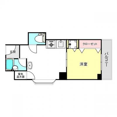🔏✨【オートロック付で安心】🧸💖コンビニ・スーパー近🏪便利物件🌷🌟🌟の間取り図