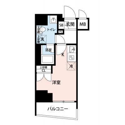 【🍡！秋の大感謝価格！🍡】【禁煙🚭】マイナビSTAY川崎Axis　401の間取り図