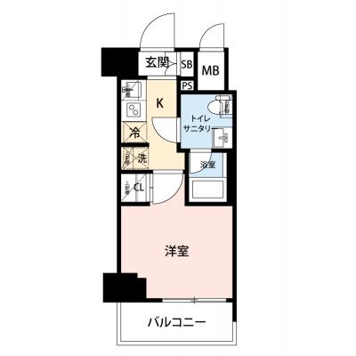 【🎍年末年始大感謝祭🎍】【禁煙🚭】マイナビSTAY川崎Axis　505の間取り図