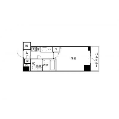 OneLifeお花茶屋プロスペクト2nd【▼バストイレ別、独立洗面台、■Wi-Fi無制限】の間取り図