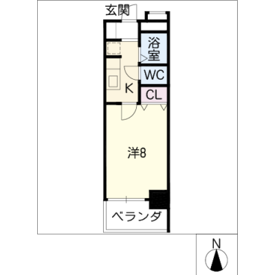 アルDEスリー池下　405の間取り図