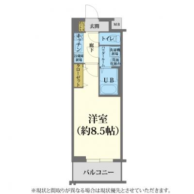 🍀賃料60％割引実施中📢　5月の入居もお申込み受付開始🎏【ネット無料/使用量無制限】　ジュネス新大阪レジデンス🚭　［No.1089030］の間取り図