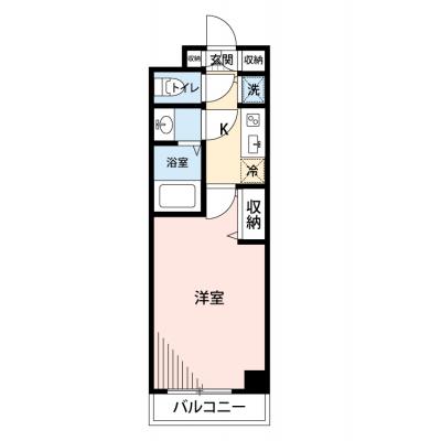 【🎍年末年始大感謝祭🎍】【禁煙🚭/Wi-Fi無料🌐】マイナビSTAYミライエ芝大門　604の間取り図