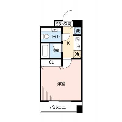 【🍡！秋の大感謝価格！🍡】【禁煙🚭/Wi-Fi無料🌐】マイナビSTAY浅草2　801の間取り図