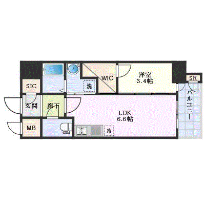 マンスリーリブマックス新栄駅南ネスト4◆【設備充実】≪エクセレントシリーズ≫の間取り図