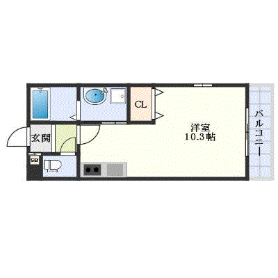 マンスリーリブマックス岡山駅北ベラジオ△【設備充実】≪エクセレントシリーズ≫の間取り図