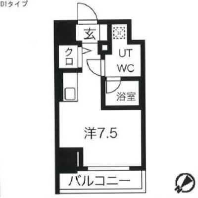 【🍡！秋の大感謝価格！🍡】【禁煙🚭/Wi-Fi無料🌐】マイナビSTAY川崎グランデ　706の間取り図