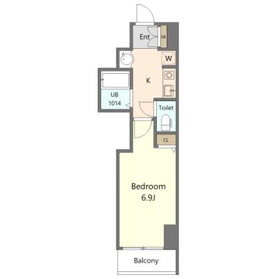 ≪🌲全ご利用期間の賃料を “60％OFF“ 実施中⇘🌳≫［ネット無料/コンビニ近い］［プロシード大阪梅田ポーション🚭　No.1414090]　の間取り図