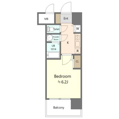 🌲🌲 弊社掲載全ての物件、ご契約全期間の賃料 “60％割引” を絶賛継続中🌳🌳　エスリード中之島SOUTH🚭　［No.5105001］の間取り図