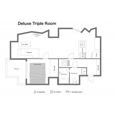 住一　浅草1号店　Bタイプの間取り図