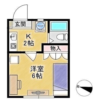Bizroom／新都心ハイツ203【アクセス◎】さいたま新都心駅８分の好立地！大宮駅も徒歩圏内ですの間取り図