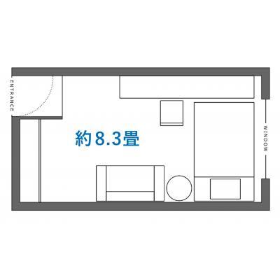 《すぐご案内可能》無印良品提携【新宿・渋谷・池袋まで1本！】2024年秋OPEN！ワークラウンジ・サウナ付きマンスリー［goodroom residence 中浦和］（308）の間取り図