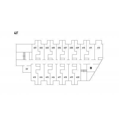 【大手町まで直通13分！】水回り・キッチンあり！25年4月にリノベしたばかりのデザイナーズマンスリーgoodroom residence 町屋（406）の間取り図
