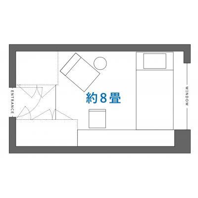 《5/1NEW OPEN！》ジム・コンビニ・サウナ・ワークラウンジ付きマンスリー［goodroom residence 戸塚］（412）の間取り図