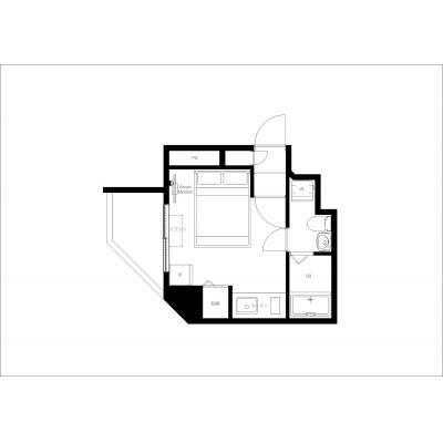下落合駅徒歩3分！/家具・家電完備/オシャレなデザイナーズ物件♪/レリオン下落合 701の間取り図