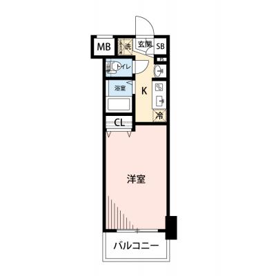 【🍂!期間限定ほっと価格！🍂】【禁煙🚭/Wi-Fi無料🌐】マイナビSTAYセレニティヒルズ博多駅前　707の間取り図