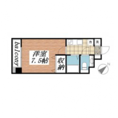 【🍡！秋の大感謝価格！🍡】【禁煙🚭】マイナビSTAY渋谷WEST　603の間取り図