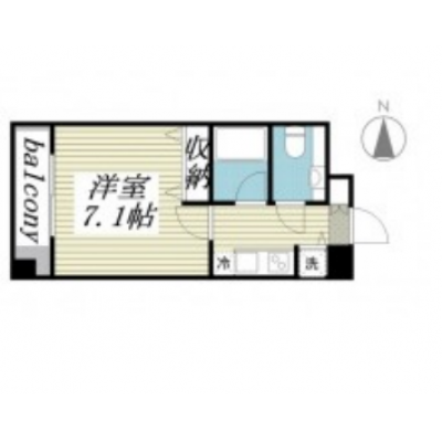 【🎍年末年始大感謝祭🎍】【禁煙🚭/Wi-Fi無料🌐】マイナビSTAY浅草2　701の間取り図