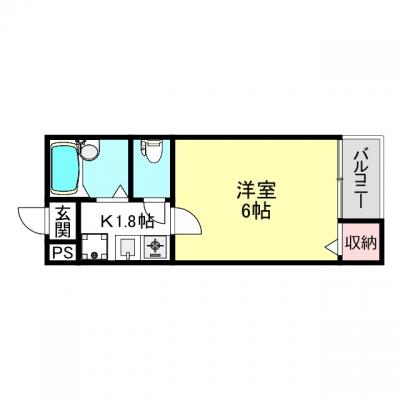 👯‍♂️🌷【スタバ・コンビニ近♪】🌟🧸バストイレ別🛀🚽便利物件♥️🎠の間取り図