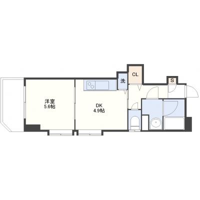 コルサントステイ長崎駅Ⅰ　505号室の間取り図